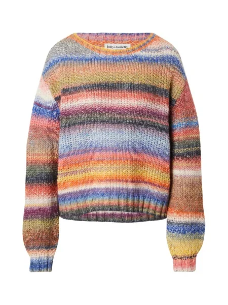 Lollys Laundry Pulover Fairhaven albastru / galben / portocaliu / vin roșu