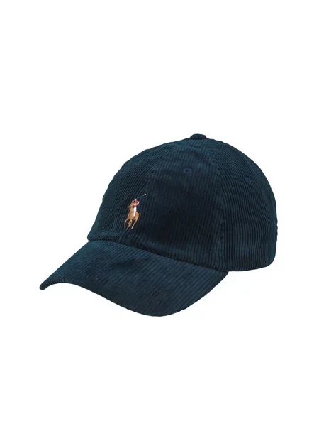 Žametna kapa s šiltom Polo Ralph Lauren črna