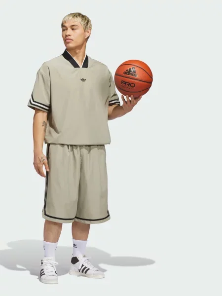 Переработанный поло Adidas коричневое