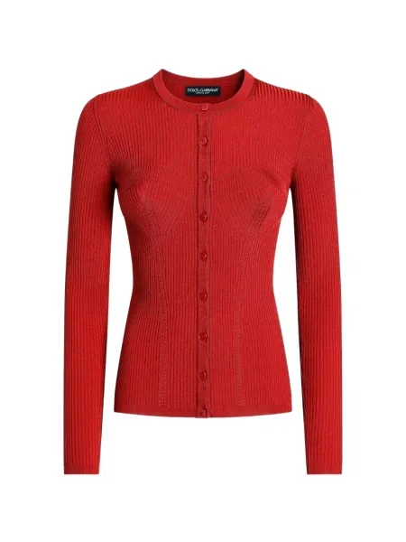 Cardigan Dolce & Gabbana tricotate roșu