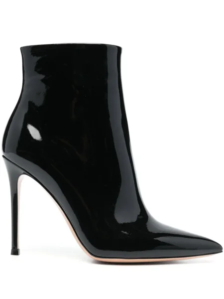 Botine Gianvito Rossi din piele de lac negru