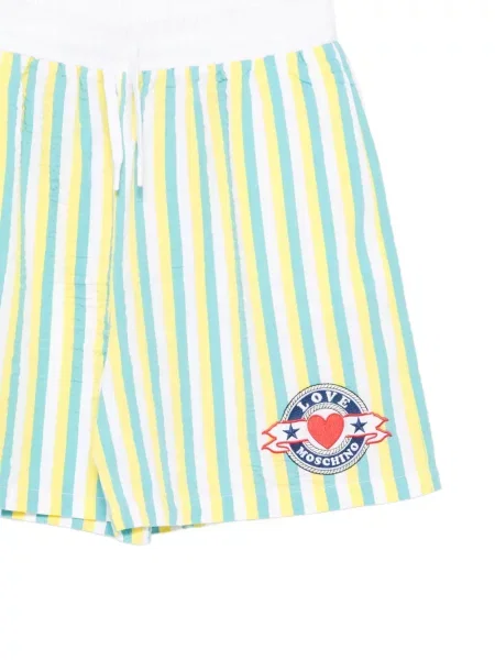 Rövidnadrág Love Moschino autogrammal fehér