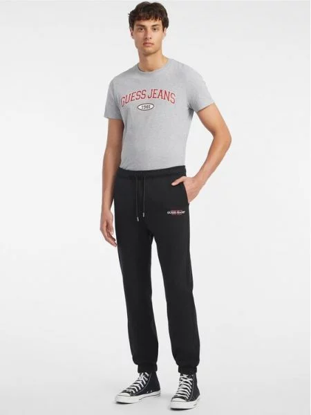 Παντελόνι υφασμάτινο Guess μαύρο