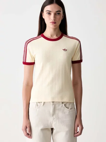 Adidas Originals tricou pentru femei din galben