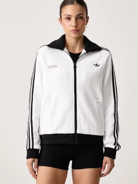 Adidas Originals hanorac cu pentru femei cu Adiluna Season 2 x Jennie alb