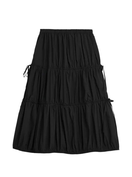 Fustă midi Tout A Coup cu cordon negru