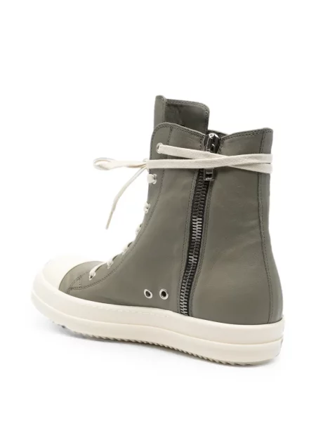 Sneakerși Rick Owens din piele gri