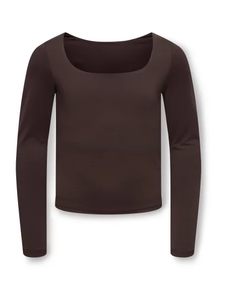 ONLY GIRLS Tricou KOGEA închis maro