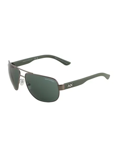 ARMANI EXCHANGE Ochelari de soare argintiu / verde închis gri