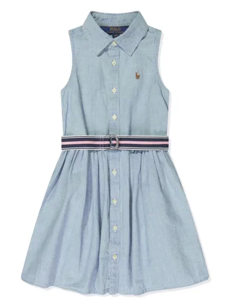Sukienka dziecięca Polo Ralph Lauren niebieska