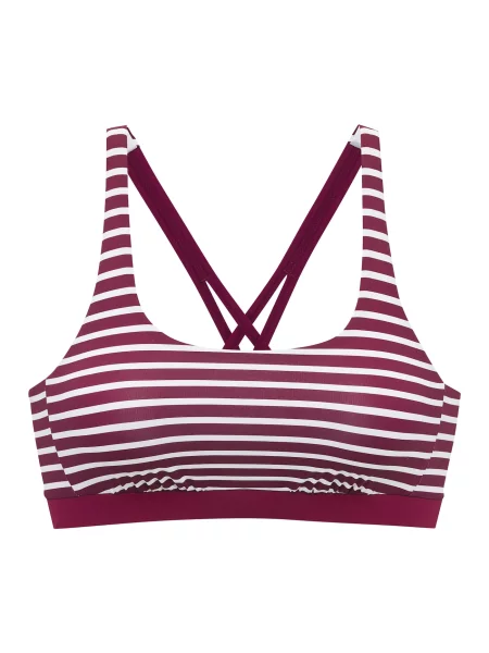 VENICE BEACH Sutien costum de baie mov vânătă alb