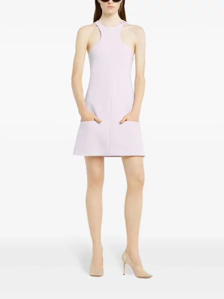 Rochie fără mâneci Courreges fără mâneci de costum roz