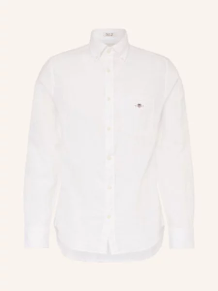 Gant Koszula Z Dodatkiem Lnu Regular Fit weiss