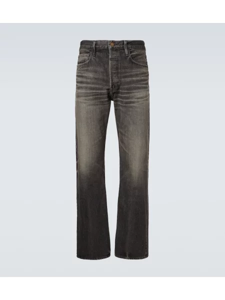 Blugi drepți Fear Of God negru