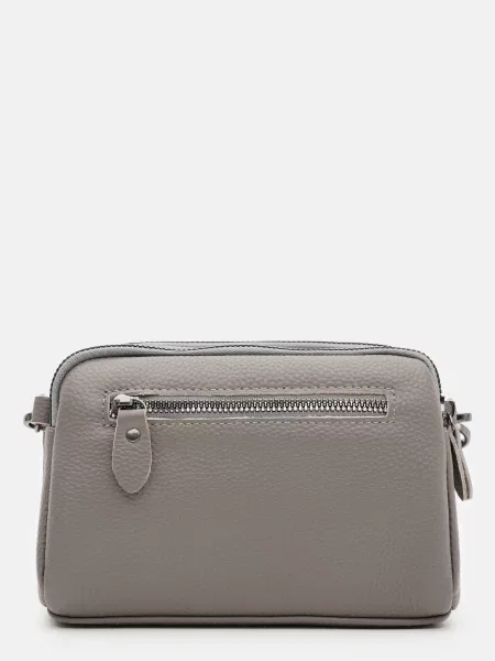Кожаный клатч Borsa Leather серый