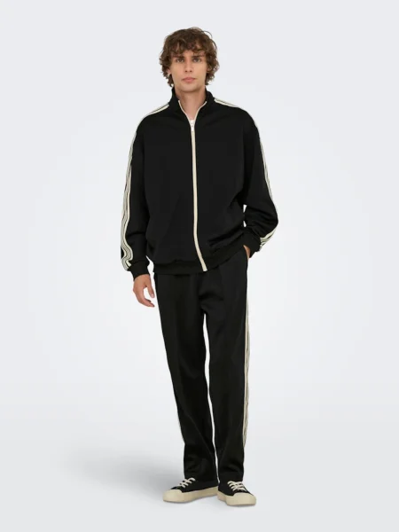 Only & Sons Hanorac ONSRIBER crem negru