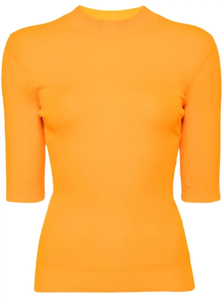 Top Enfold prążkowany pomarańczowy