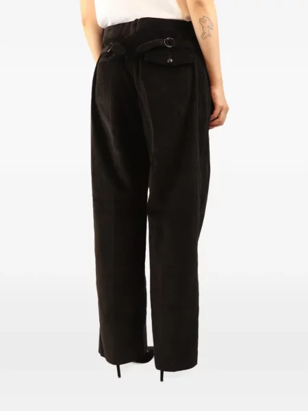 Pantaloni Dôen de catifea cord maro