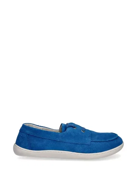 Pantofi loafer Fly London cu șireturi din piele de căprioară albastru