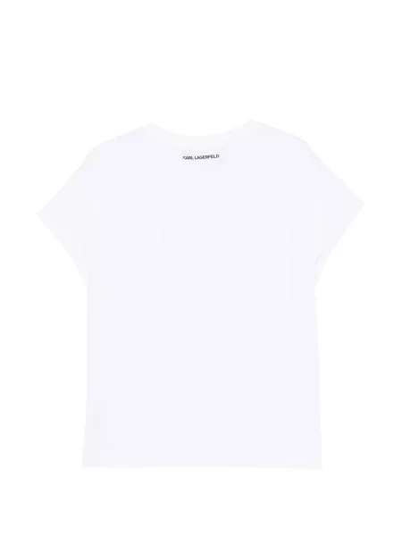 Tricou Karl Lagerfeld cu imagine alb