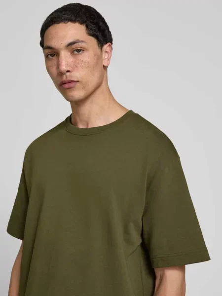 T-shirt z okrągłym dekoltem Filippa K granatowa