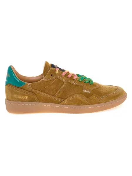 Sneakersy Hidnander skórzane zielone