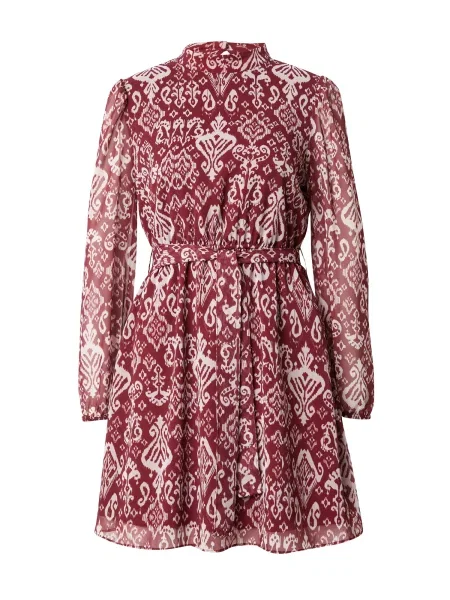 Trendyol Rochie roșu burgundy alb