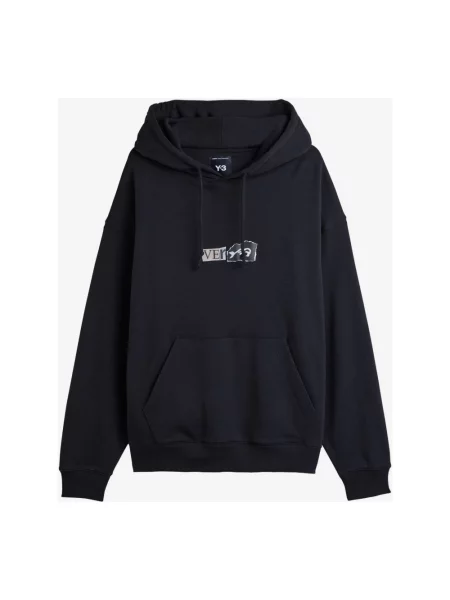 Bluza z kapturem Y-3 frotte czarna