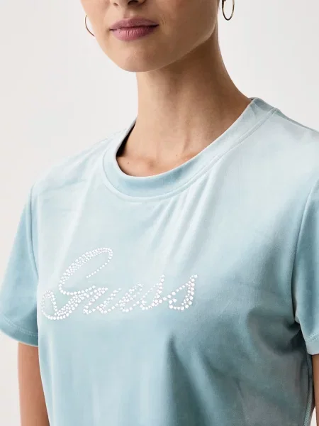 Guess T-shirt AMALIA niebieska