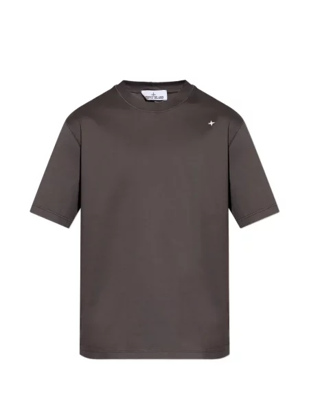 Tricou Stone Island cu imagine maro