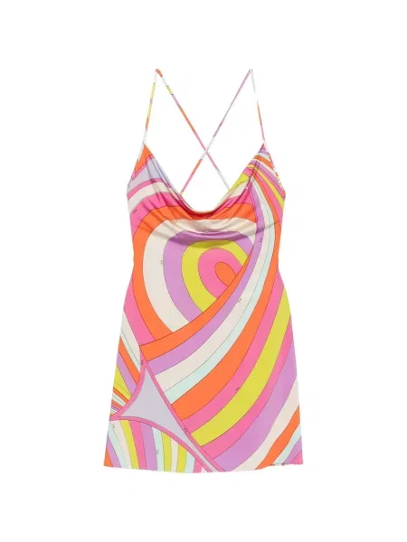 Rochie mini Pucci cu imagine roz