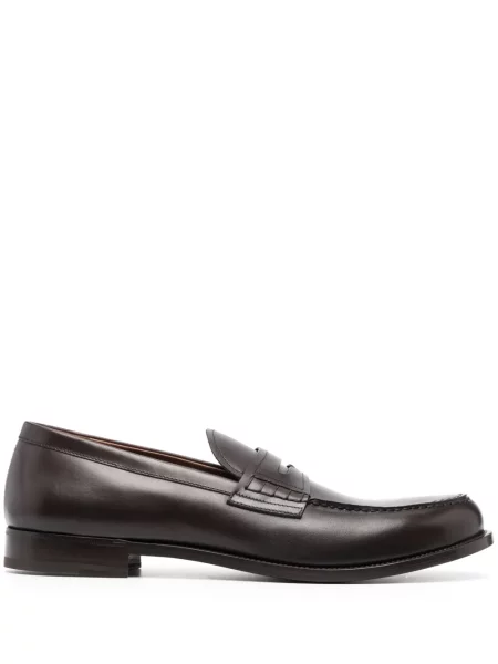 Pantofi loafer Fratelli Rossetti din piele clasici maro