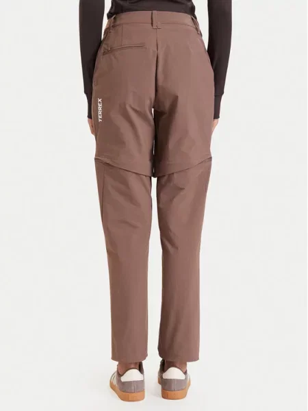 Adidas Pantaloni outdoor Terrex Multi deschis maro