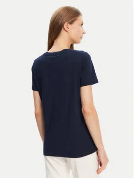 Tommy Hilfiger Póló Script Regular Fit sötétkék