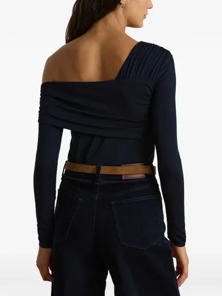 Top Lauren Ralph Lauren cu un umăr gol albastru