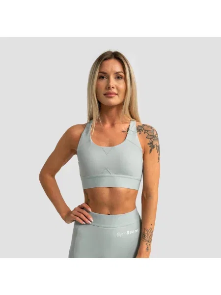 Stanik sportowy fitness z regulowanymi ramiączkami Limitless zielony