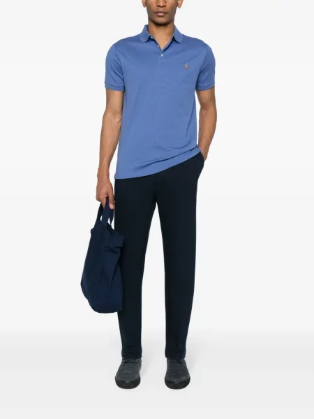 Polo Polo Ralph Lauren ze stretchu niebieskie