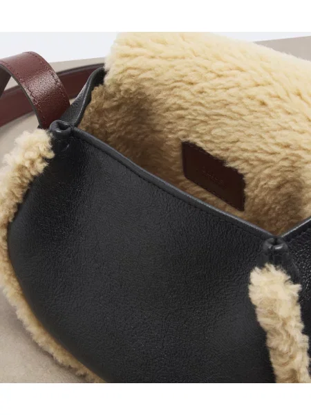 Geanta crossbody Chloé din piele negru