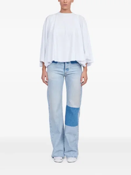 Top Mm6 Maison Margiela lung alb