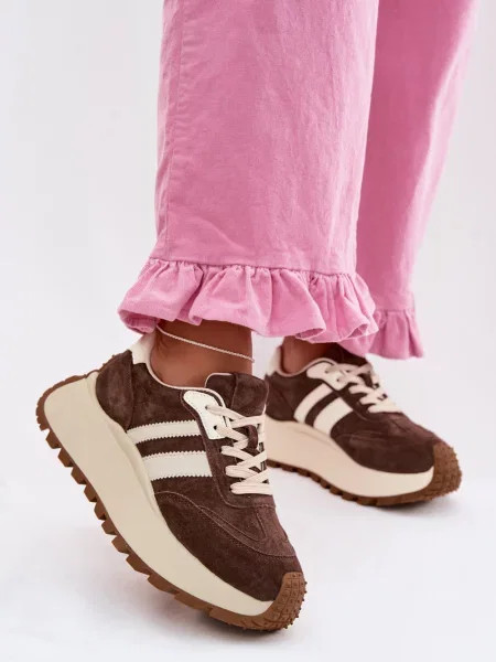 Semišové tenisky D&a hnědé