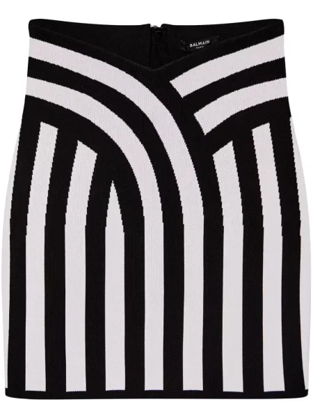 Fustă Balmain tricotate negru