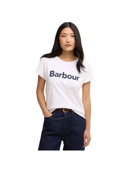 Tricou Barbour alb