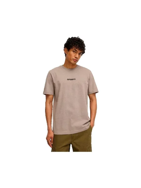 Tricou Superdry cu autograf bej