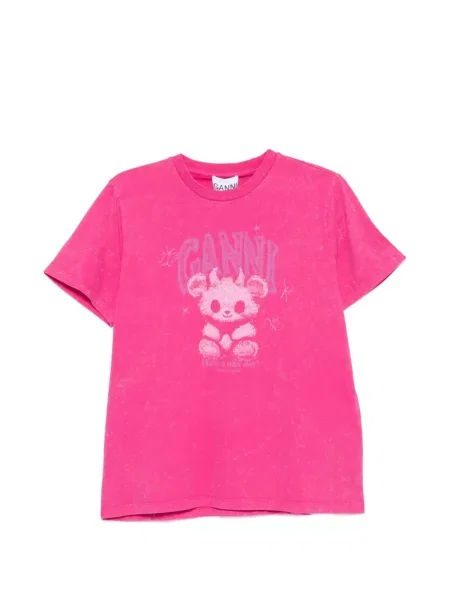 Tricou Ganni roz