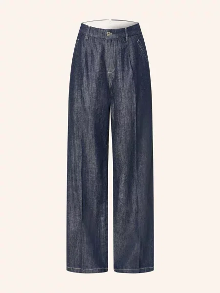 Marc Aurel Kalhoty Marlene V Džínovém Vzhledu dark blue denim modré