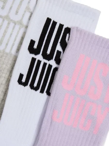 Чорапи Juicy Couture с автограф виолетово