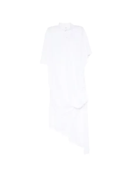 Sukienka koszulowa Gaz De Lin drapowana biała