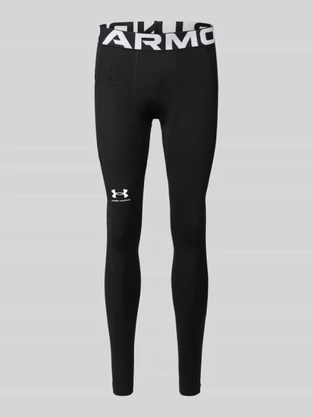 Under Armour legginsy treningowe gładkie czarny