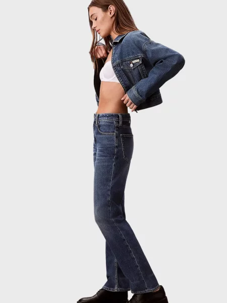 Джинсы Calvin Klein Jeans с высокой посадкой синие