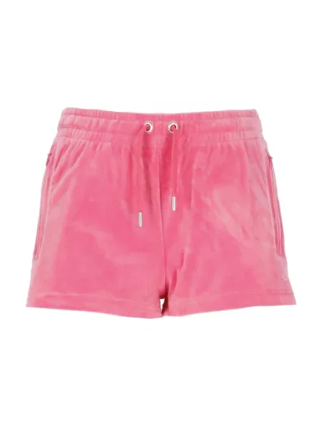 Szorty Juicy Couture z kamieniami fioletowe
